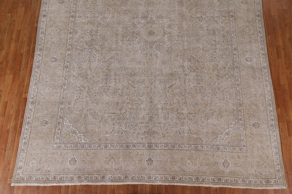 Distressed Tabriz Persian Area Rug 10x13