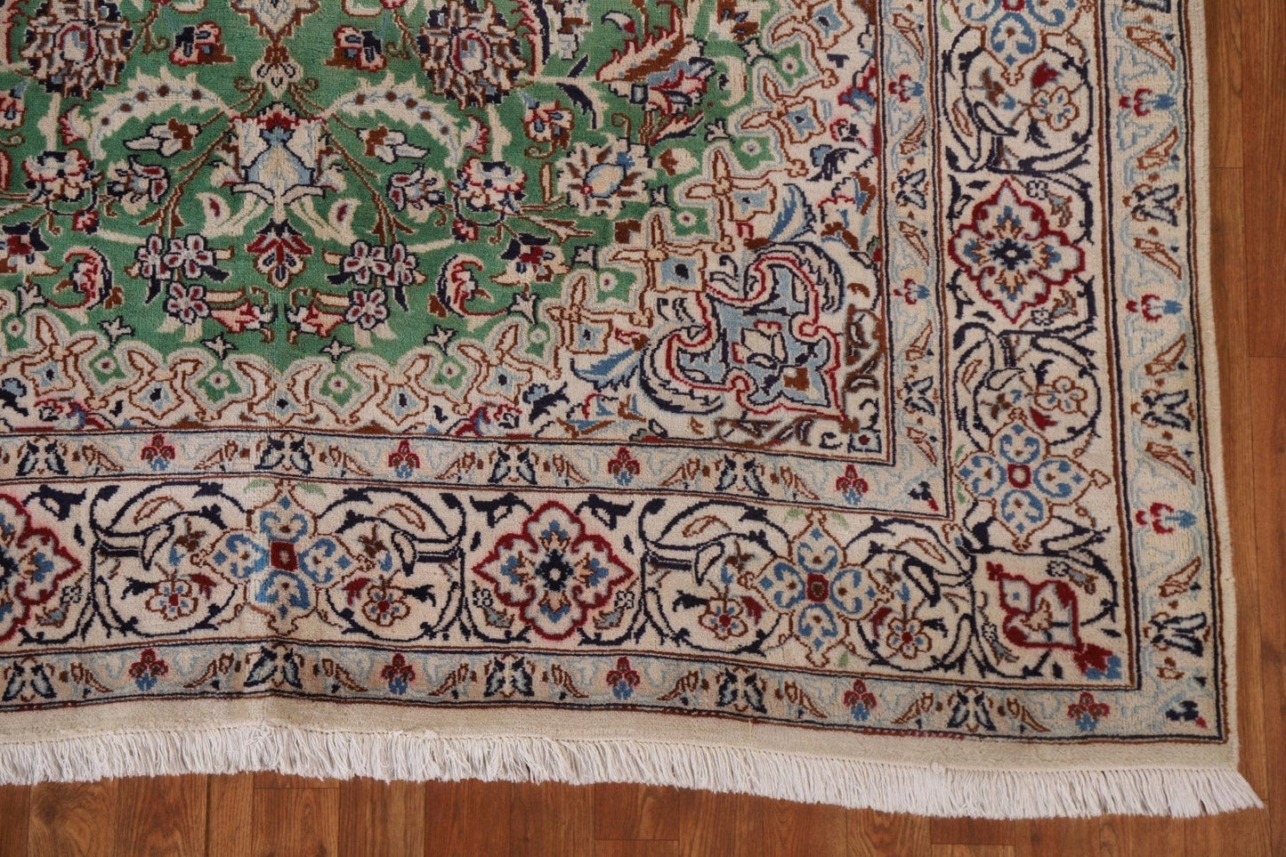 Green Floral Nain Persian Area Rug 6x10