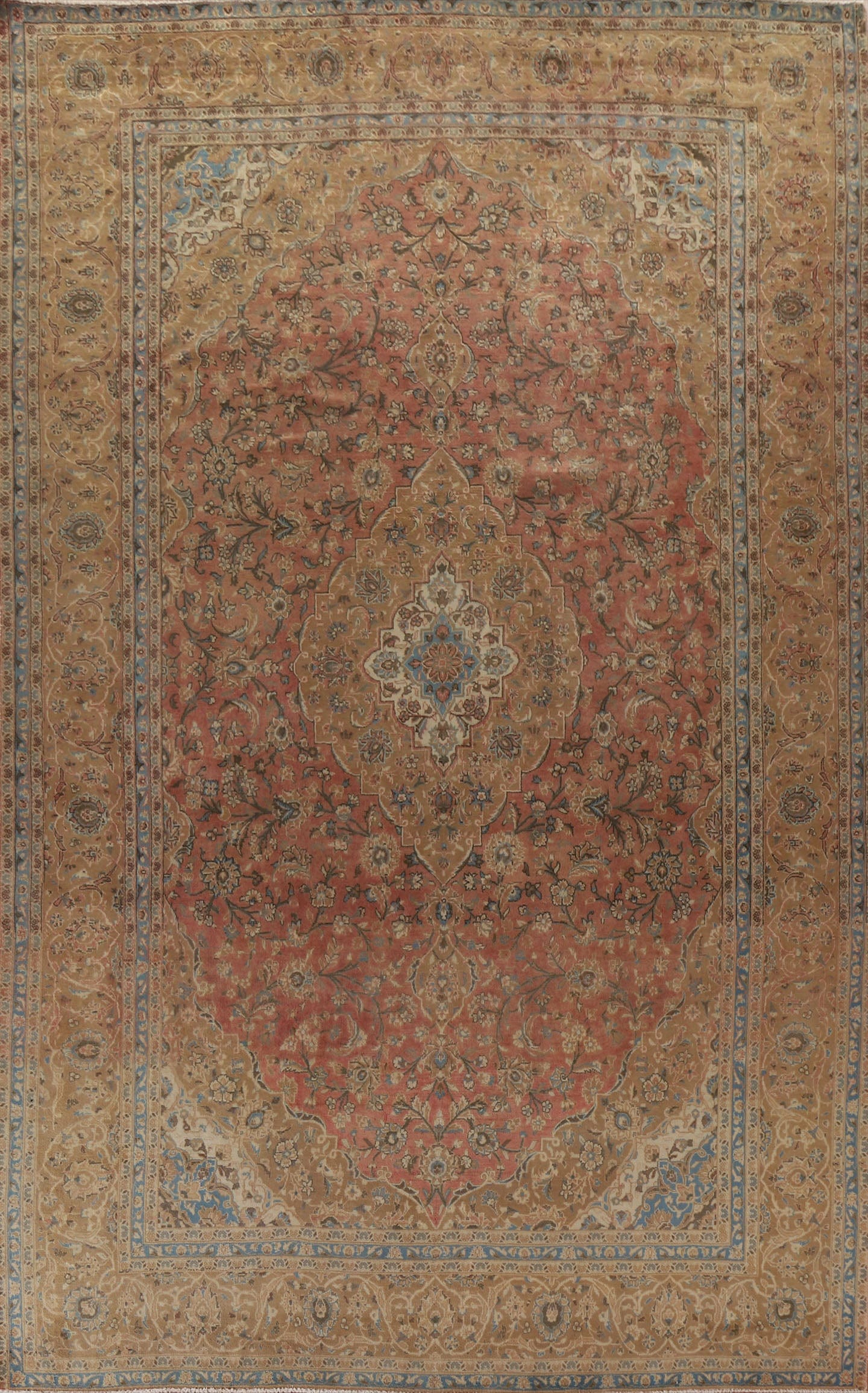 Traditional Kashan Persian Large Rug 10x14