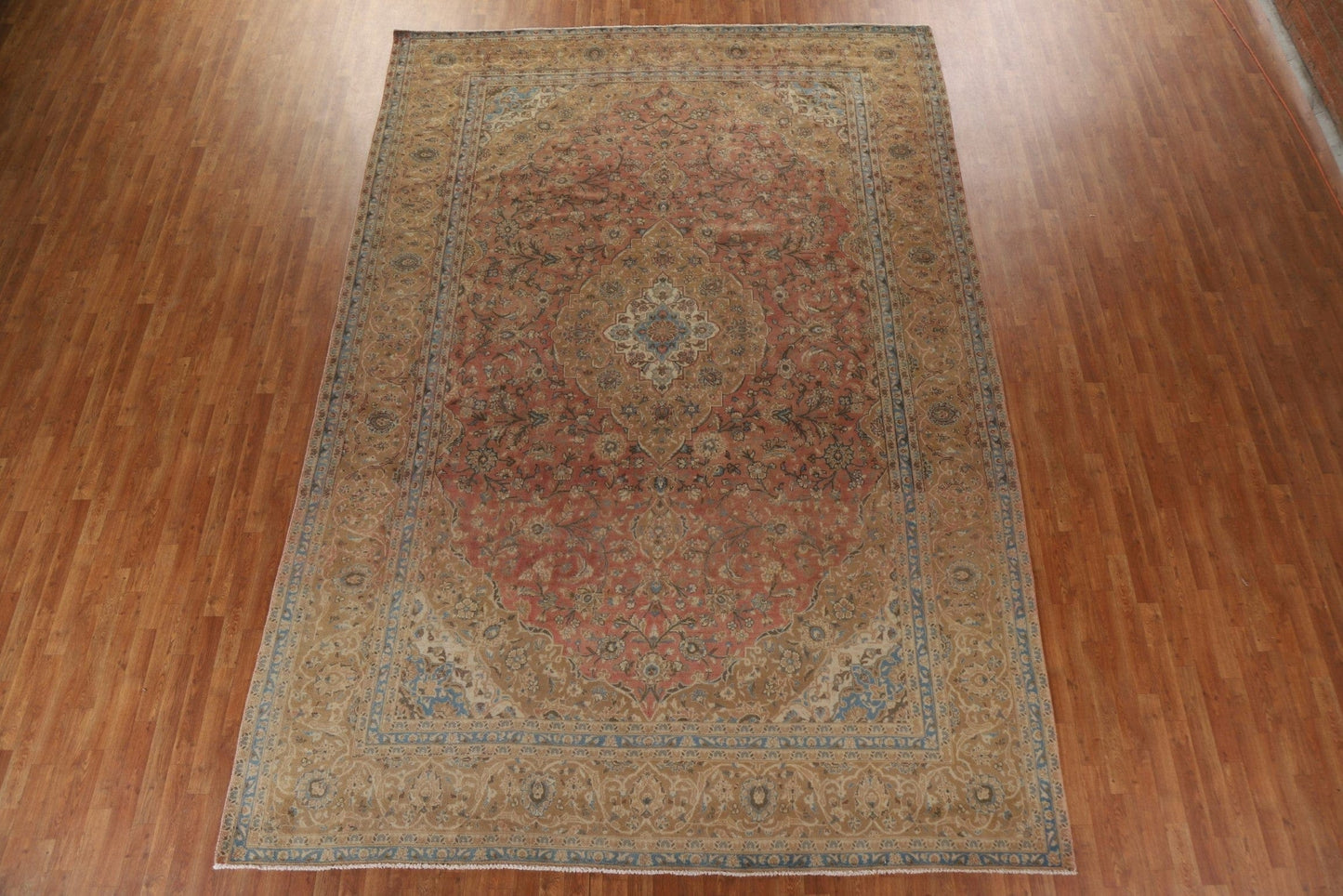 Traditional Kashan Persian Large Rug 10x14