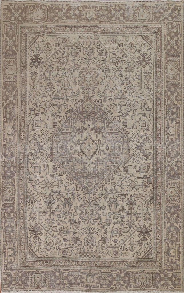 Geometric Tabriz Persian Area Rug 6x9