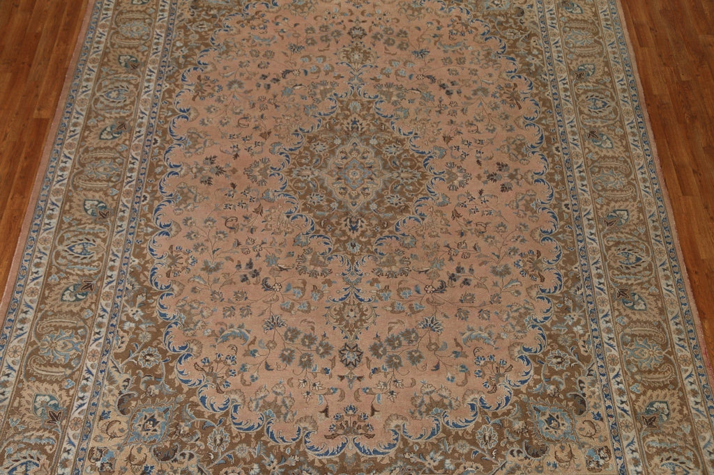 Vintage Wool Mashad Persian Area Rug 10x13