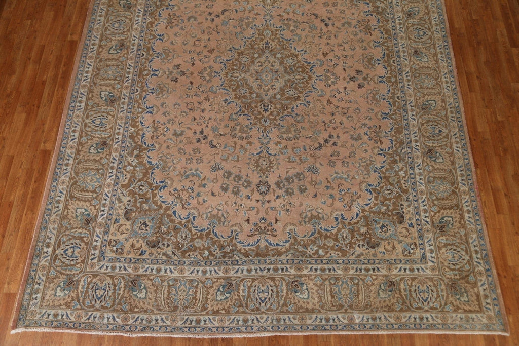 Vintage Wool Mashad Persian Area Rug 10x13