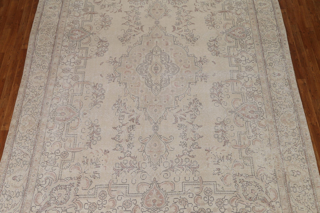 Vintage Tabriz Persian Area Rug 9x12