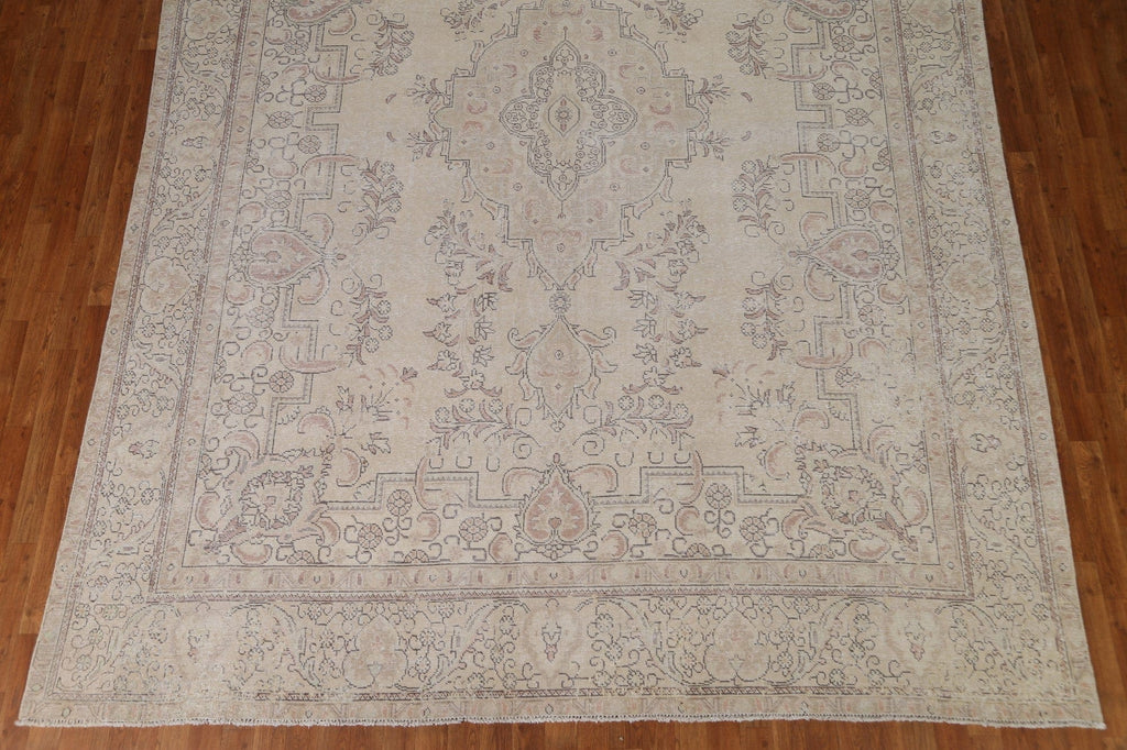 Vintage Tabriz Persian Area Rug 9x12