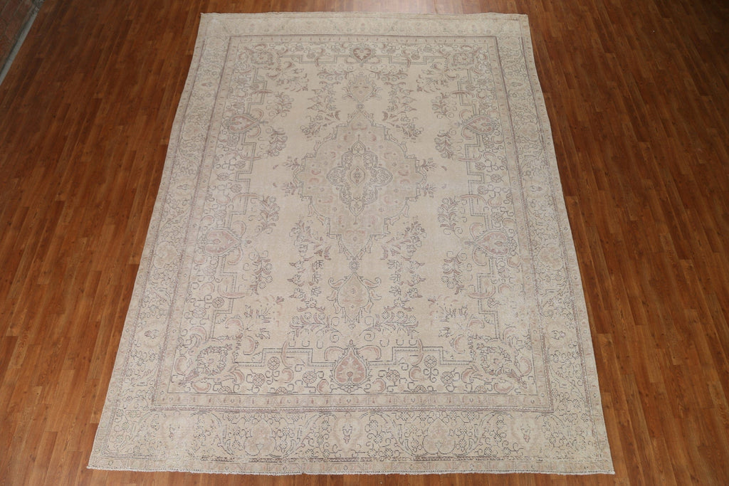 Vintage Tabriz Persian Area Rug 9x12