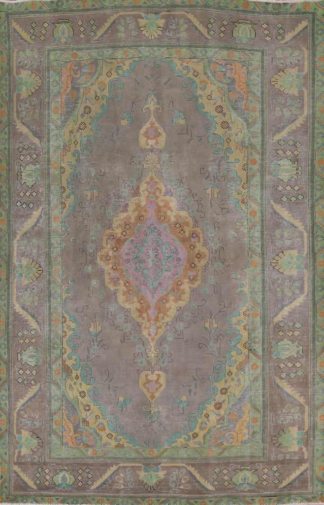 Over-Dyed Tabriz Persian Area Rug 7x10