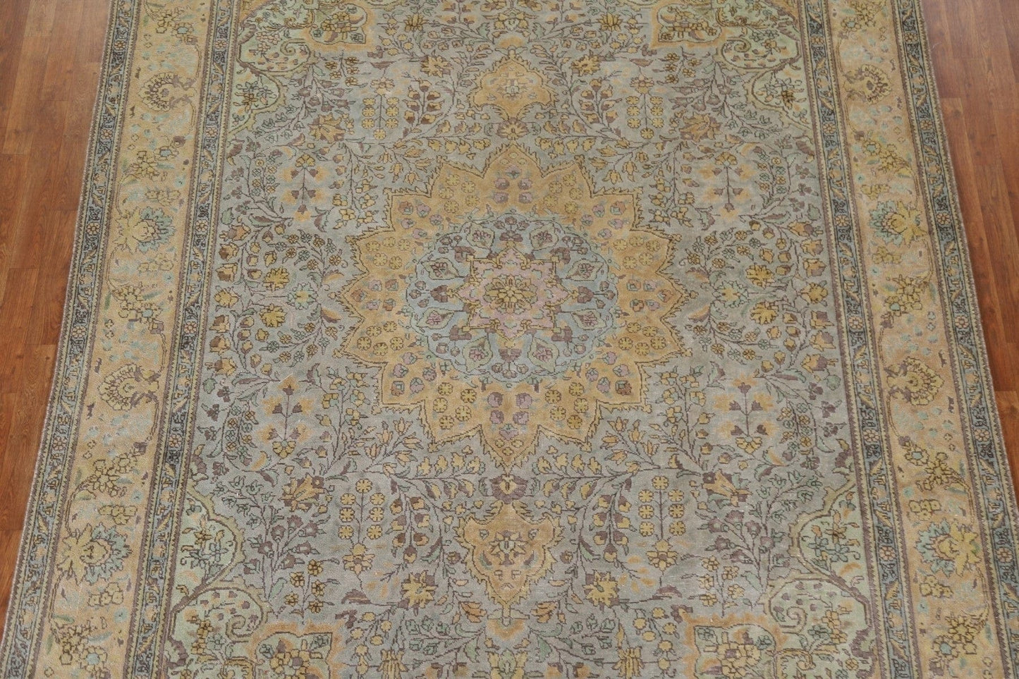 Vintage Floral Tabriz Persian Area Rug 8x11