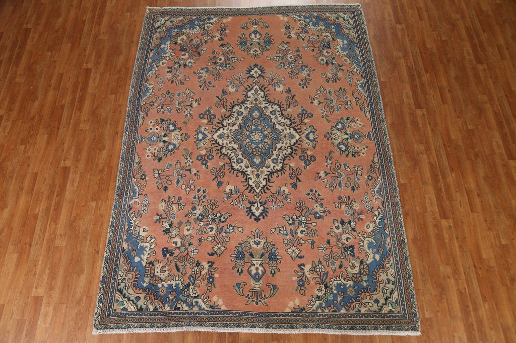 Vintage Hamedan Persian Area Rug 8x10