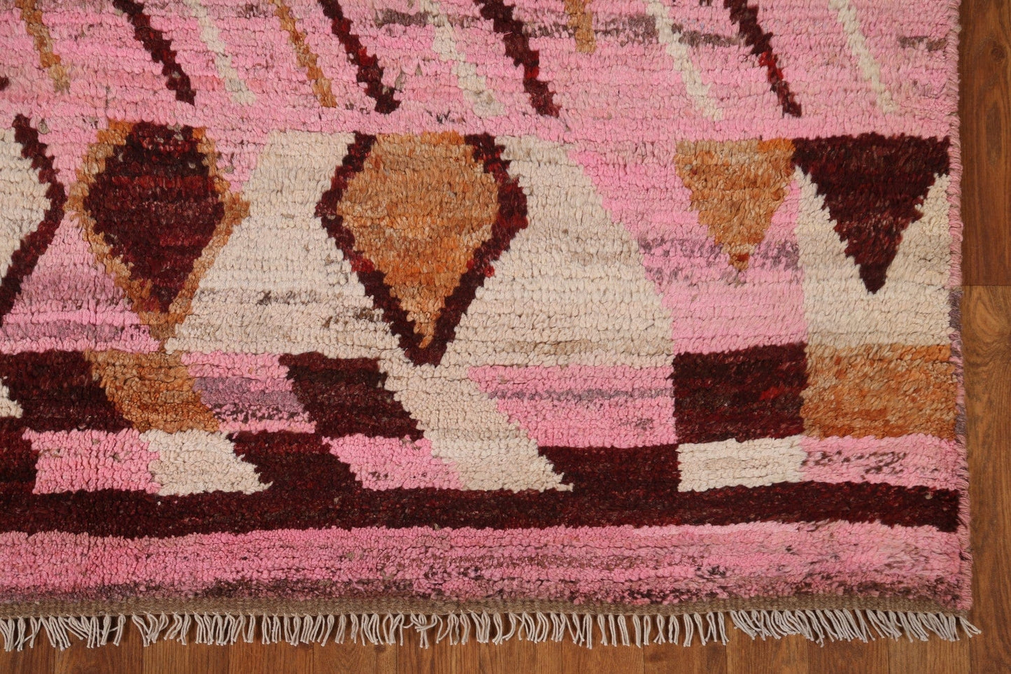 Pink Moroccan Oriental Area Rug 6x9