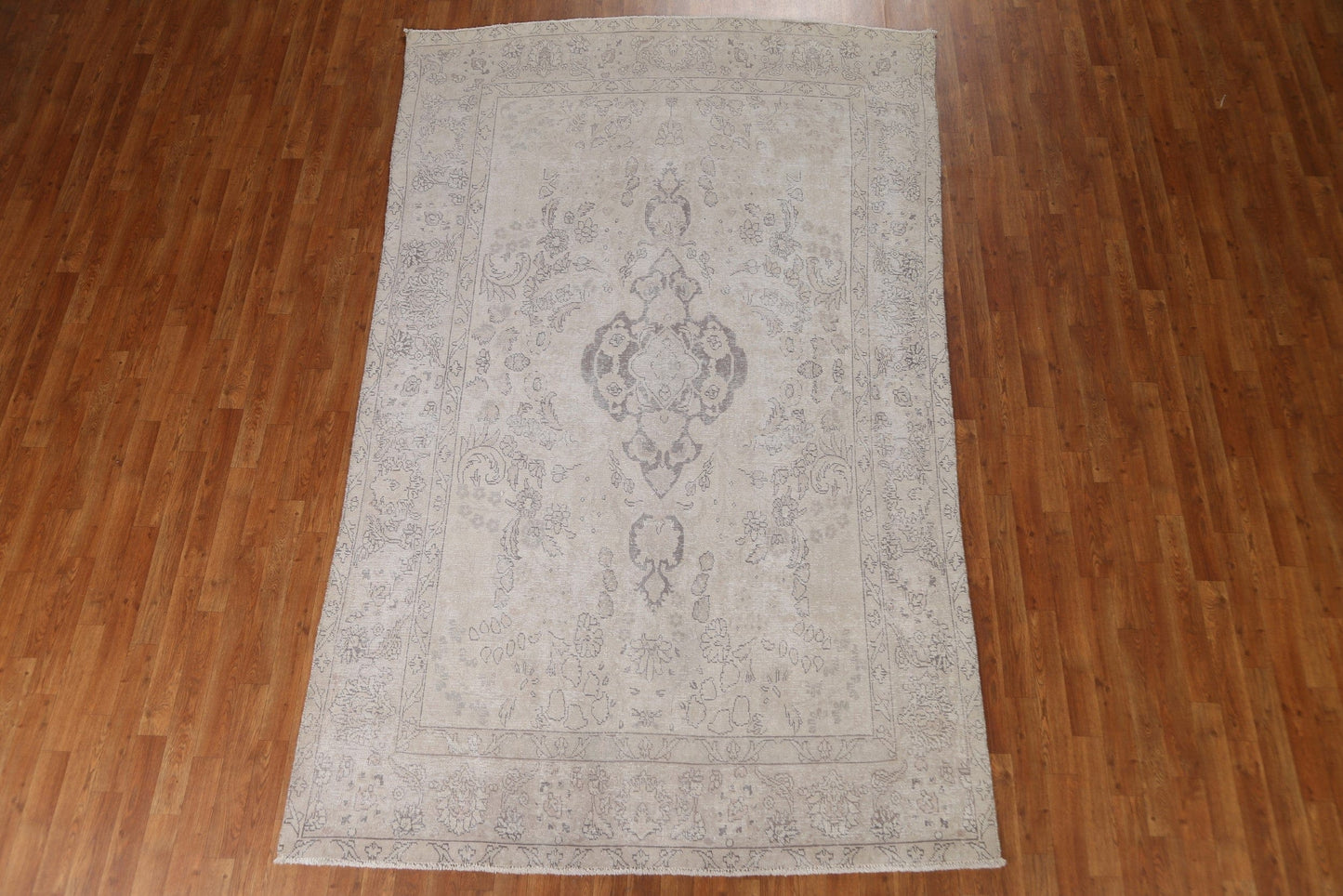 Distressed Tabriz Persian Area Rug 6x10