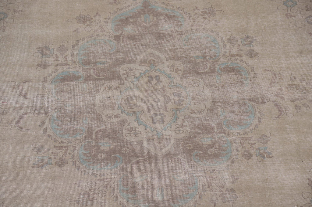 Distressed Tabriz Persian Large Rug 11x13