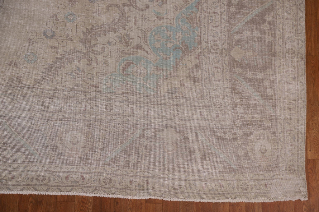 Distressed Tabriz Persian Large Rug 11x13