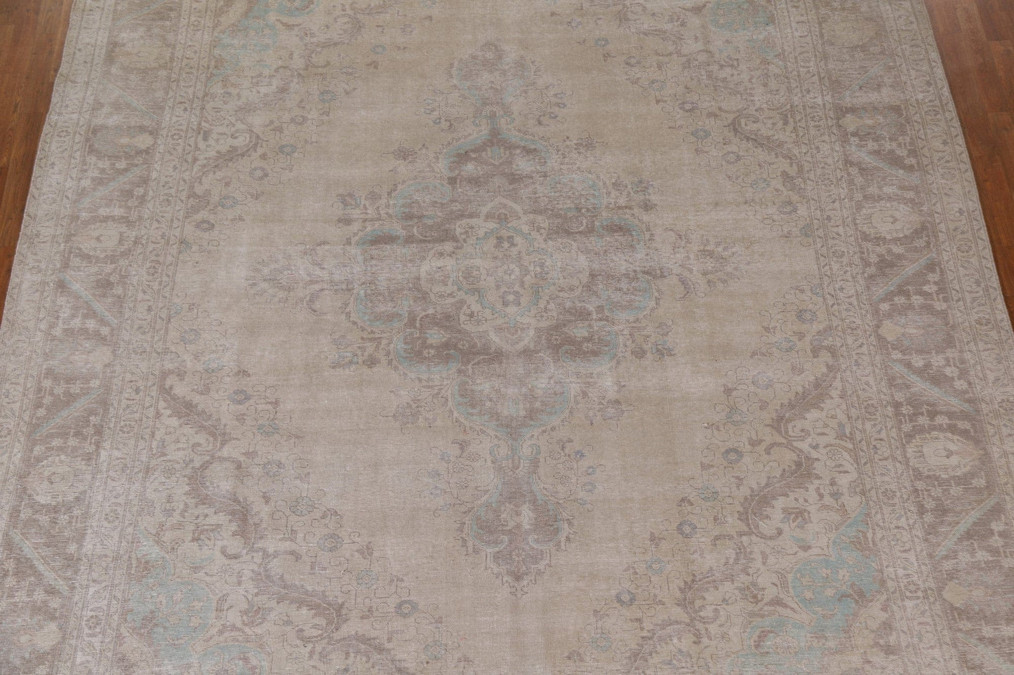 Distressed Tabriz Persian Large Rug 11x13