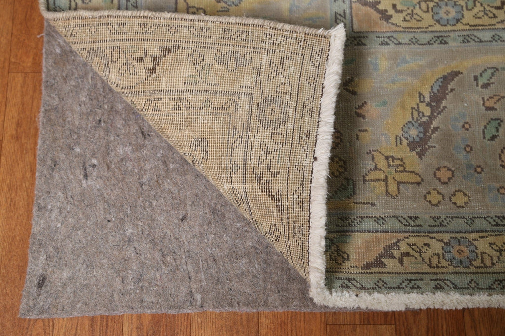 Distressed Over-Dyed Tabriz Persian Area Rug 10x13