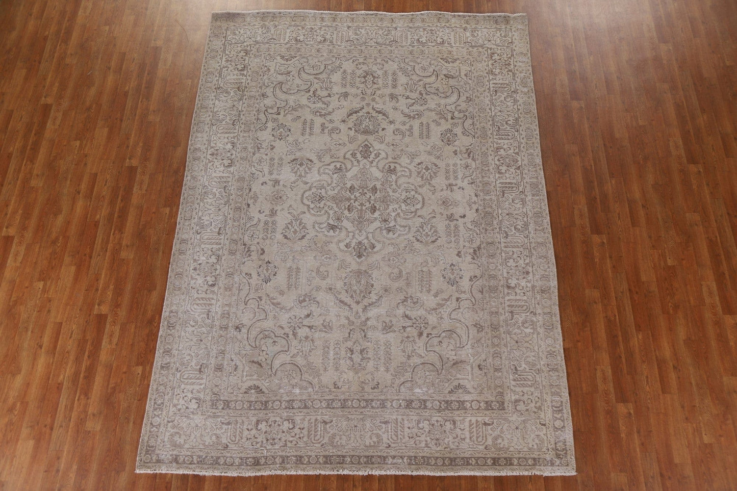 Distressed Tabriz Persian Area Rug 7x10