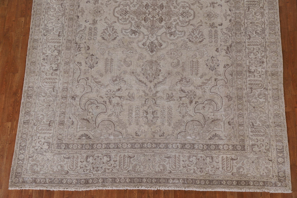 Distressed Tabriz Persian Area Rug 7x10