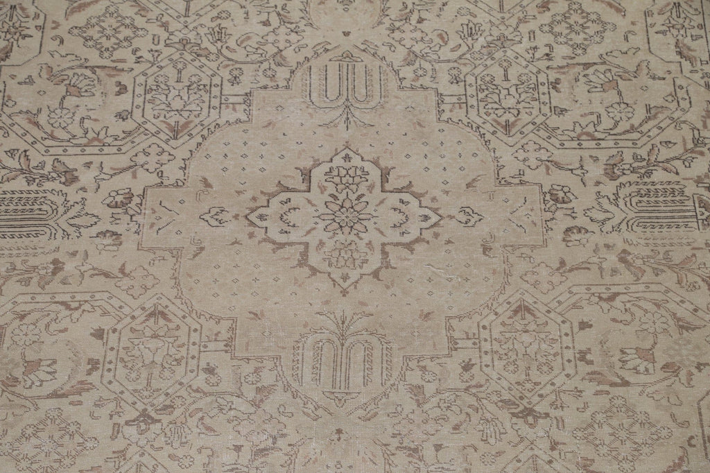 Distressed Tabriz Persian Area Rug 10x13