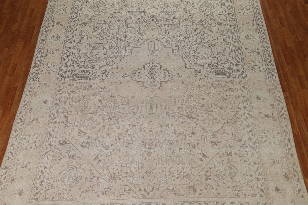 Distressed Tabriz Persian Area Rug 10x13