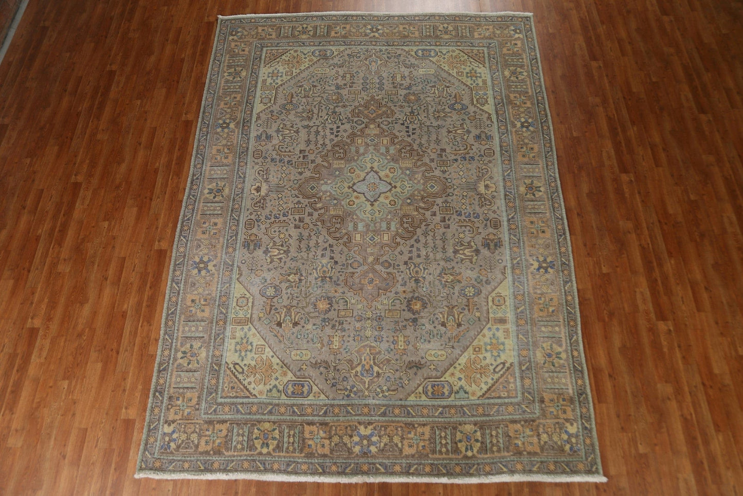 Geometric Tabriz Persian Area Rug 8x11