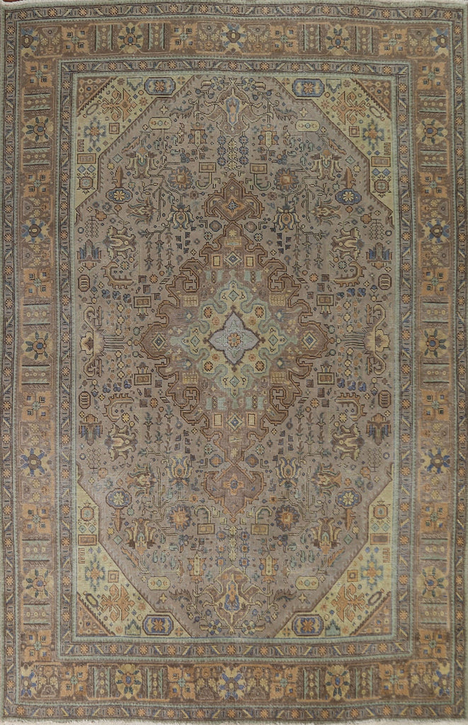 Geometric Tabriz Persian Area Rug 8x11