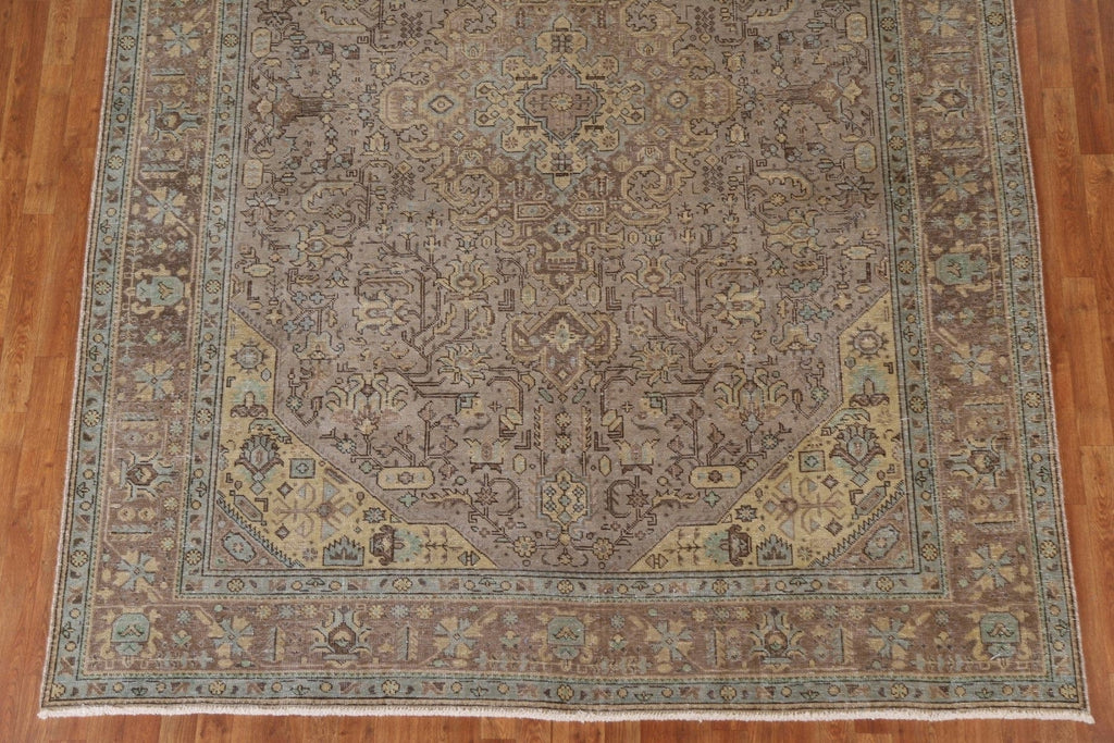 Distressed Tabriz Persian Area Rug 8x11