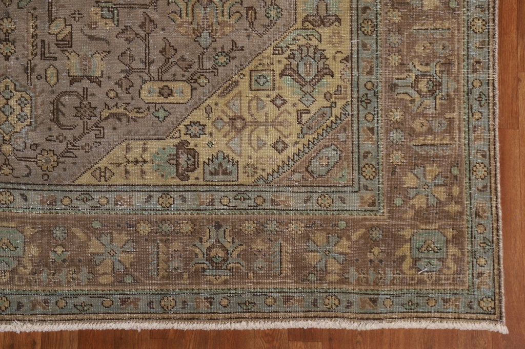 Distressed Tabriz Persian Area Rug 8x11