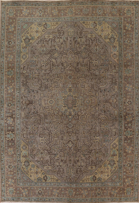 Distressed Tabriz Persian Area Rug 8x11