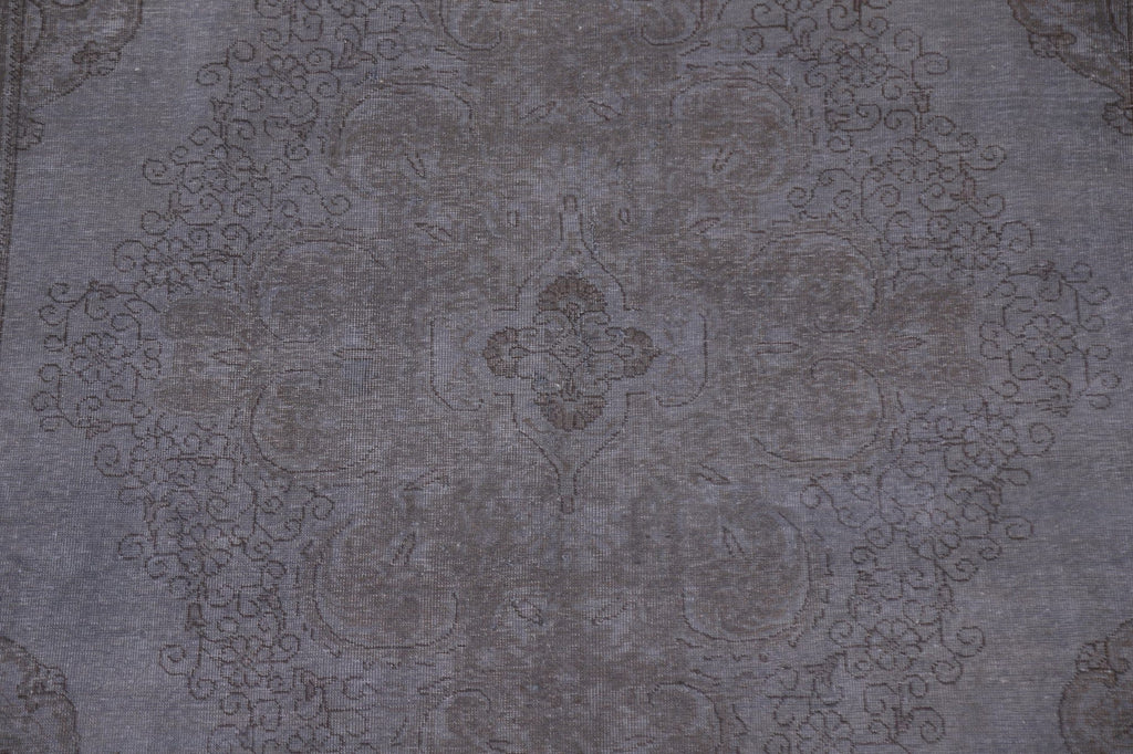 Distressed Over-Dyed Tabriz Persian Area Rug 7x11