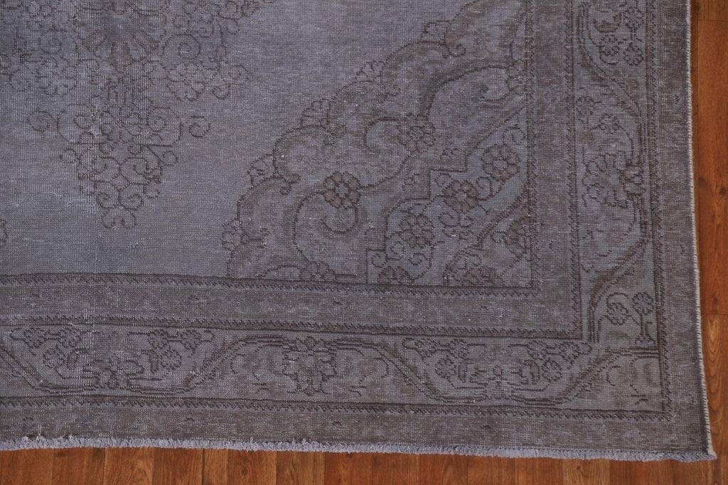 Distressed Over-Dyed Tabriz Persian Area Rug 7x11