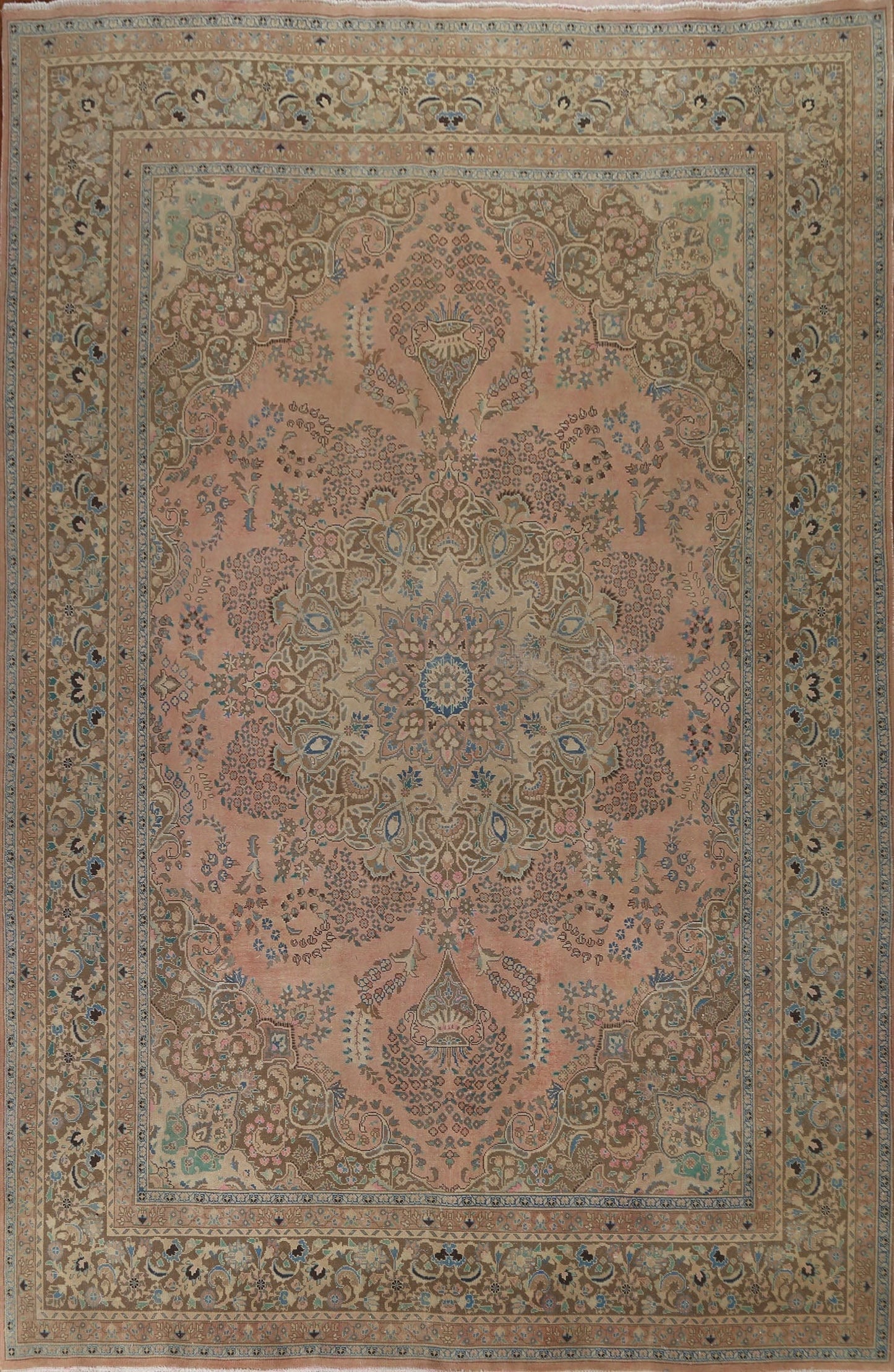 Traditional Mashad Persian Area Rug 9x12