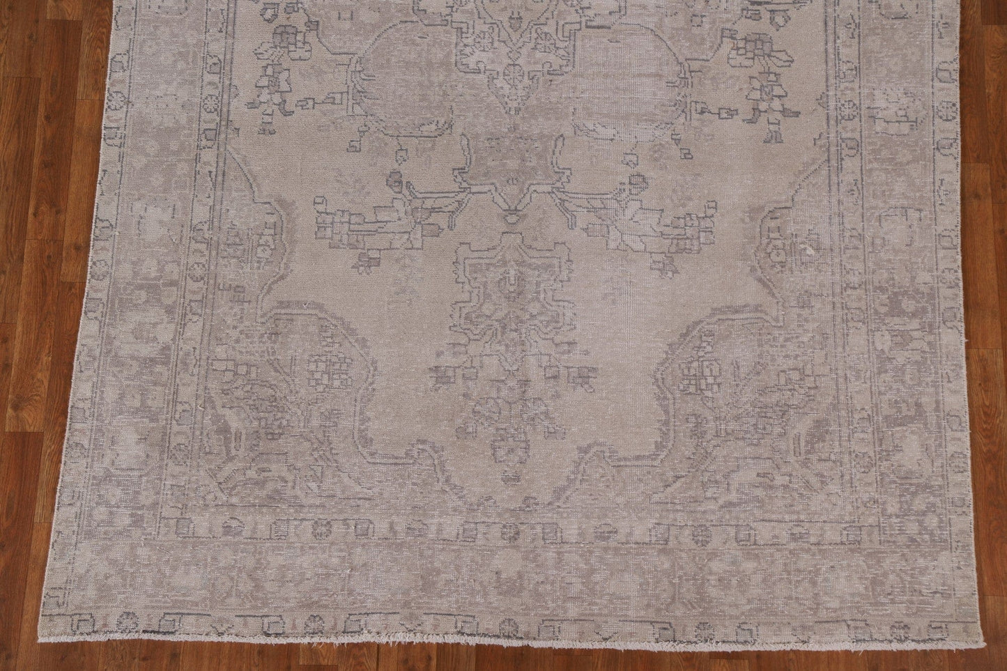 Distressed Muted Tabriz Persian Area Rug 7x10