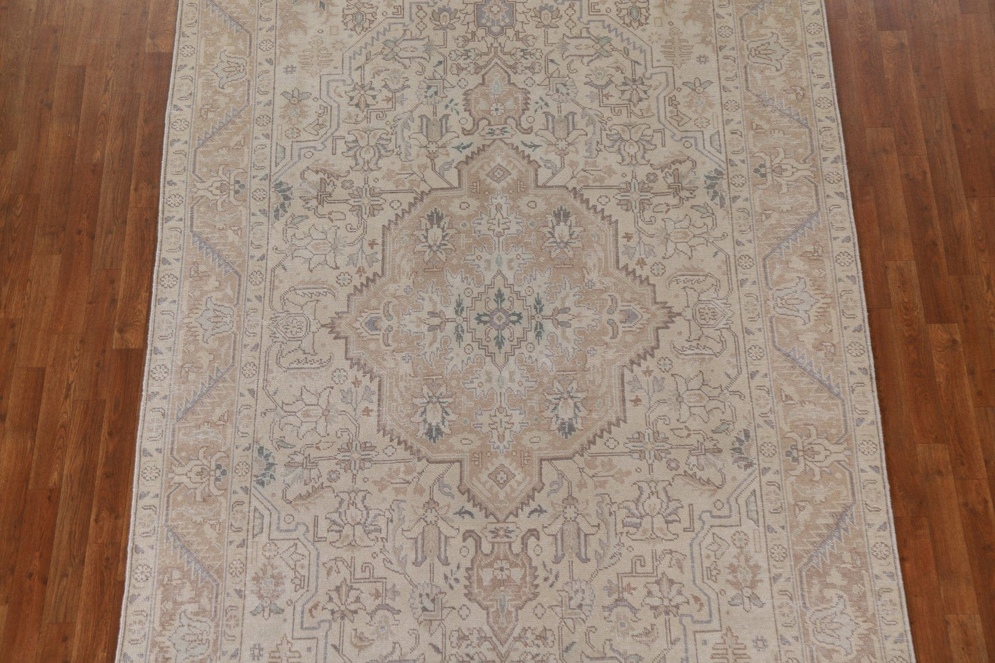 Distressed Wool Tabriz Persian Area Rug 6x10