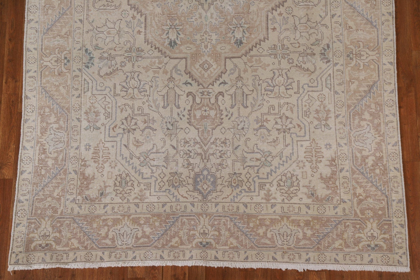 Distressed Wool Tabriz Persian Area Rug 6x10