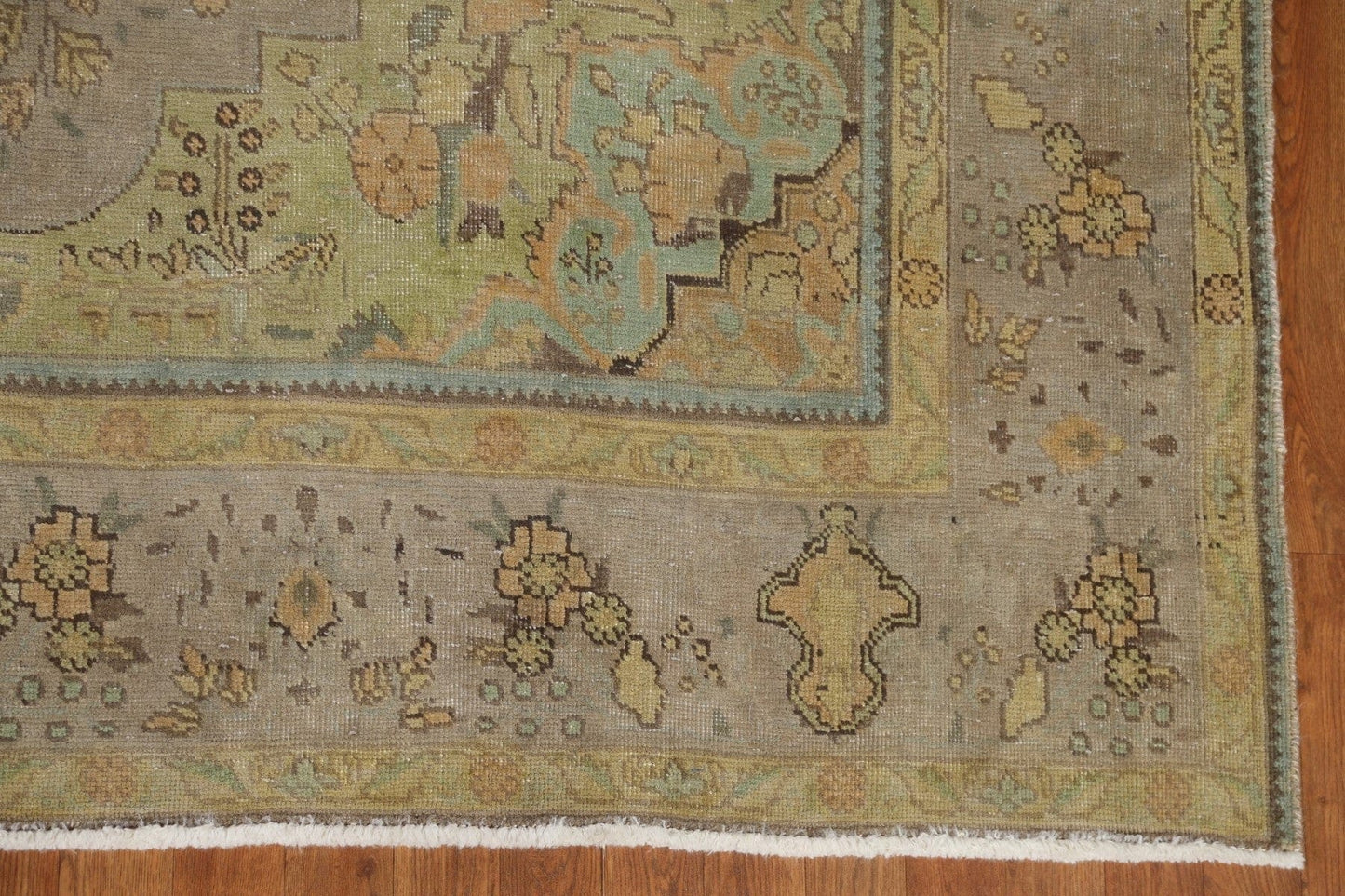 Distressed Over-Dyed Tabriz Persian Area Rug 8x11