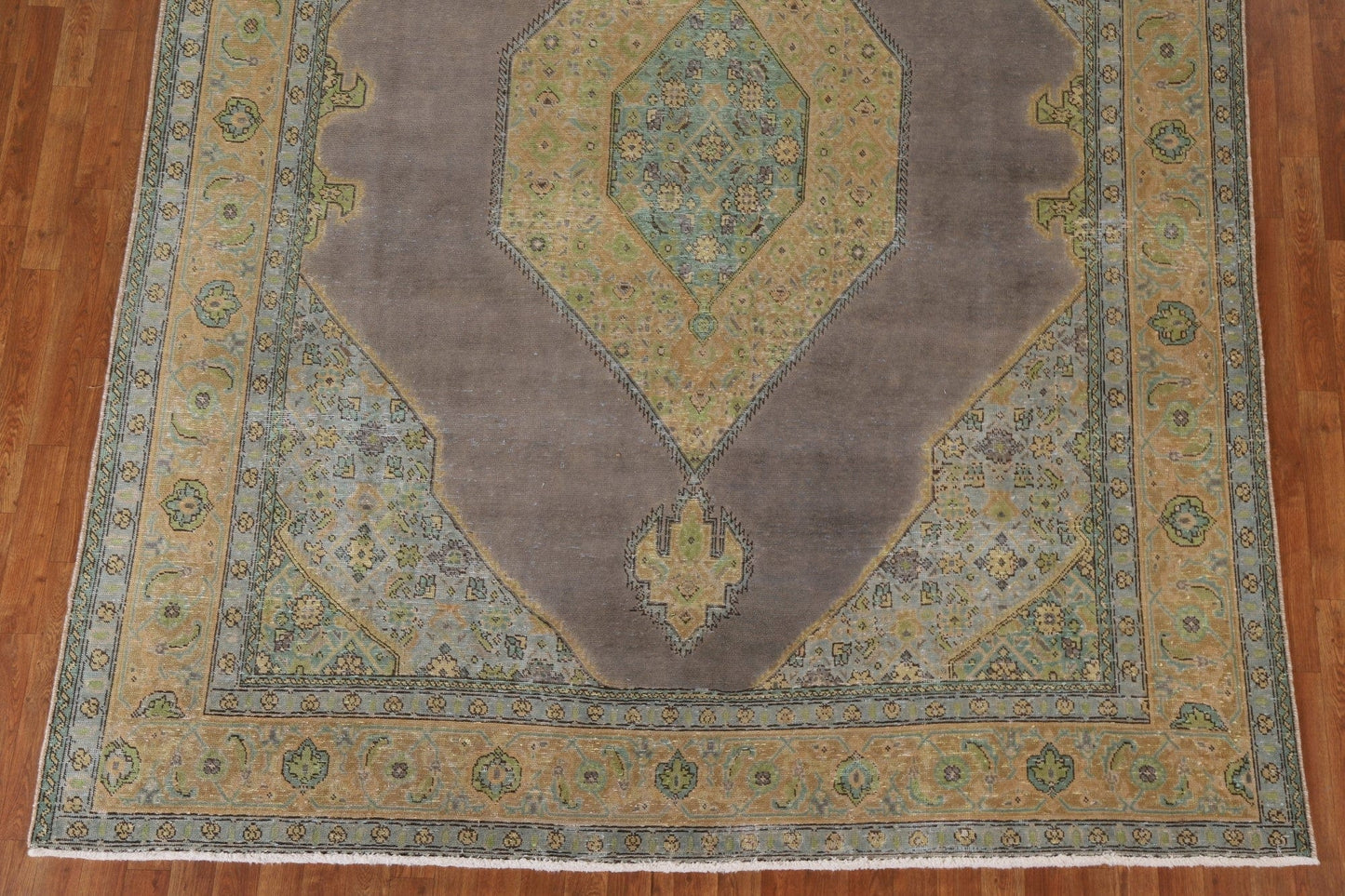 Geometric Over-Dyed Tabriz Persian Area Rug 8x11