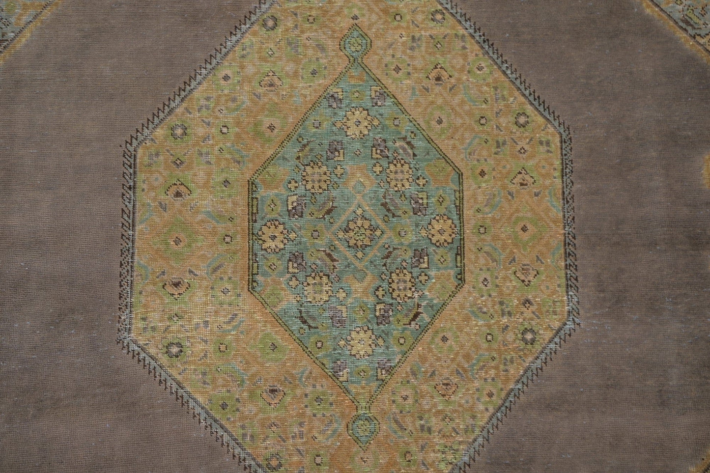 Geometric Over-Dyed Tabriz Persian Area Rug 8x11