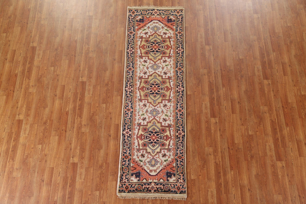 Ivory Heriz Serapi Runner Rug 2x8