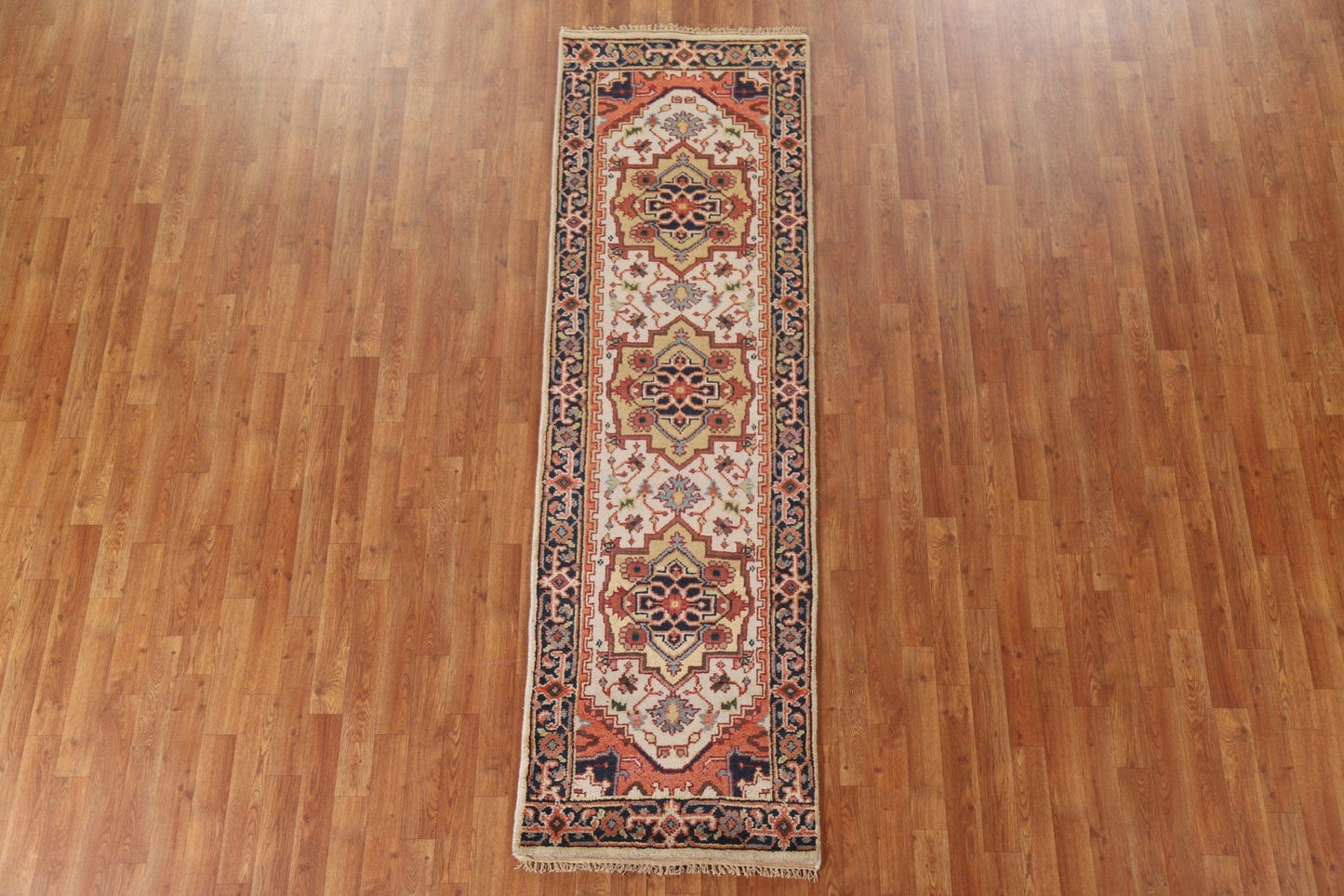 Ivory Heriz Serapi Runner Rug 2x8