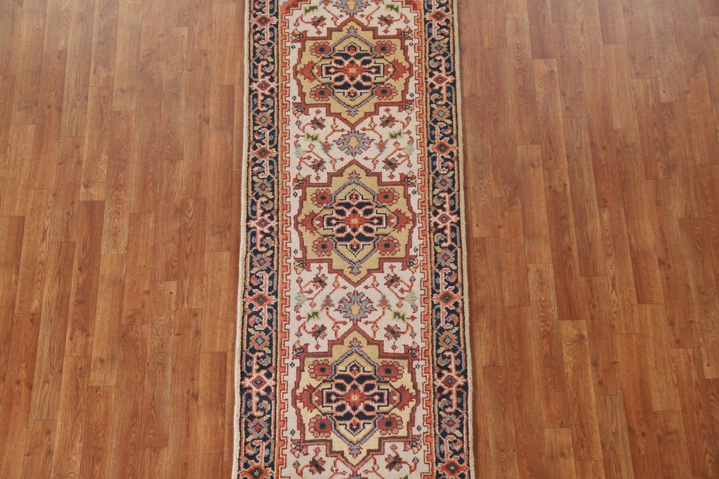 Ivory Heriz Serapi Runner Rug 2x8