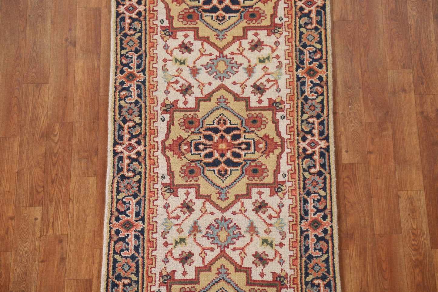 Ivory Heriz Serapi Runner Rug 2x8