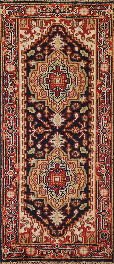 Geometric Heriz Serapi Runner Rug 2x6