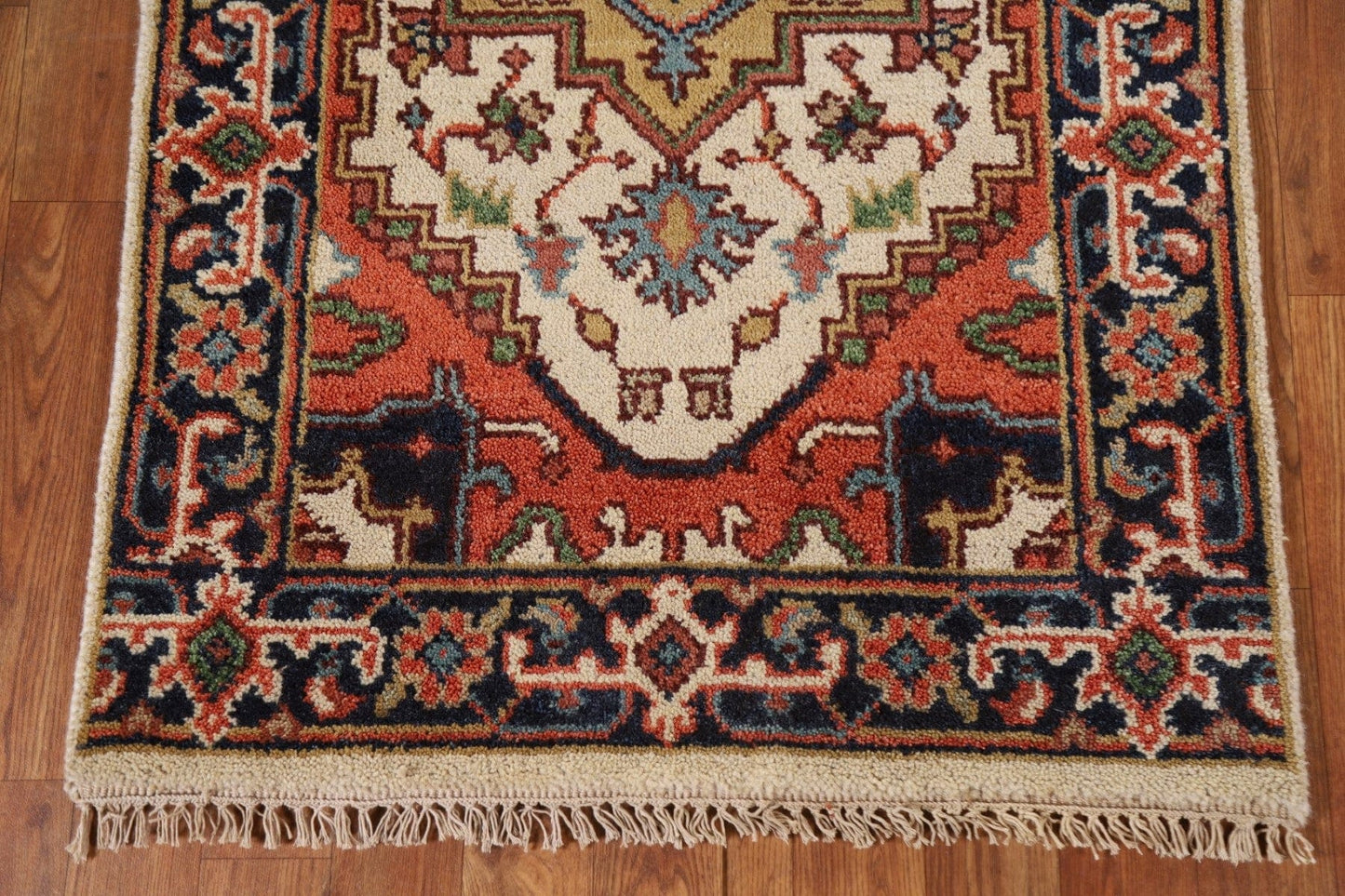 Ivory Heriz Serapi Oriental Runner Rug 3x8