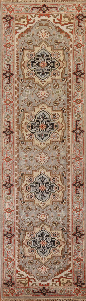 Geometric Heriz Serapi Oriental Runner Rug 3x10