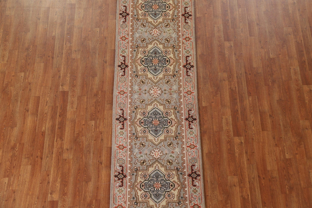 Geometric Heriz Serapi Oriental Runner Rug 3x10