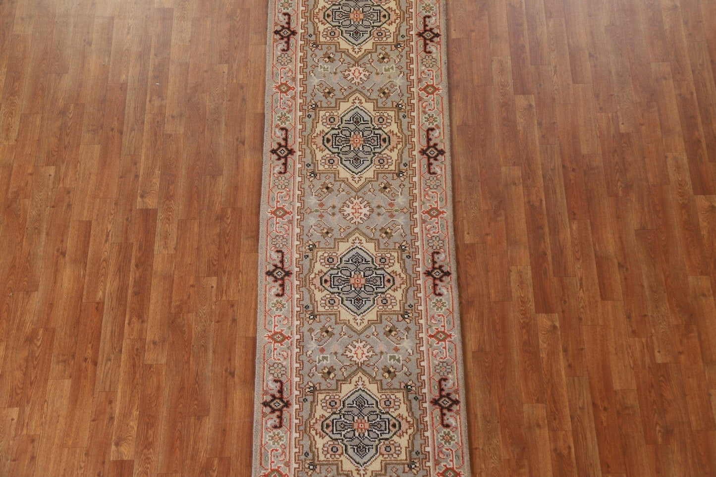 Geometric Heriz Serapi Oriental Runner Rug 3x10