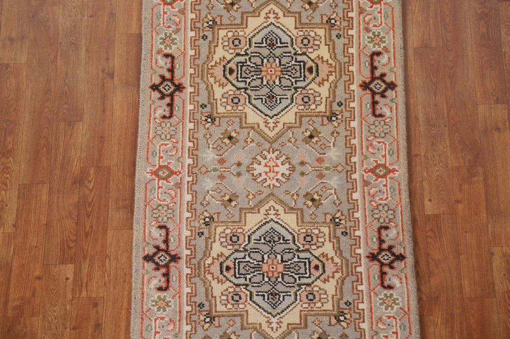 Geometric Heriz Serapi Oriental Runner Rug 3x10