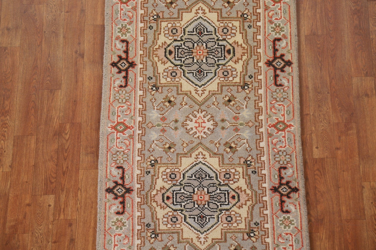 Geometric Heriz Serapi Oriental Runner Rug 3x10