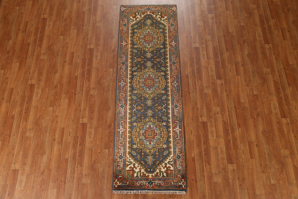 Wool Heriz Serapi Oriental Runner Rug 3x8