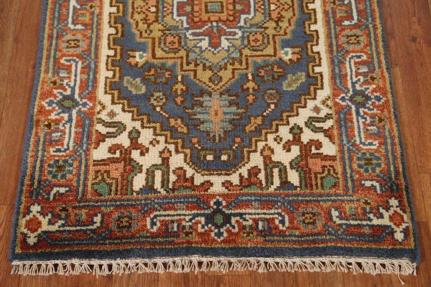 Wool Heriz Serapi Oriental Runner Rug 3x8